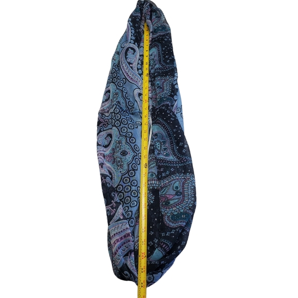 Women's Infinity Scarf Paisley Print Lightweight All Season Scarf - Picture 7 of 12